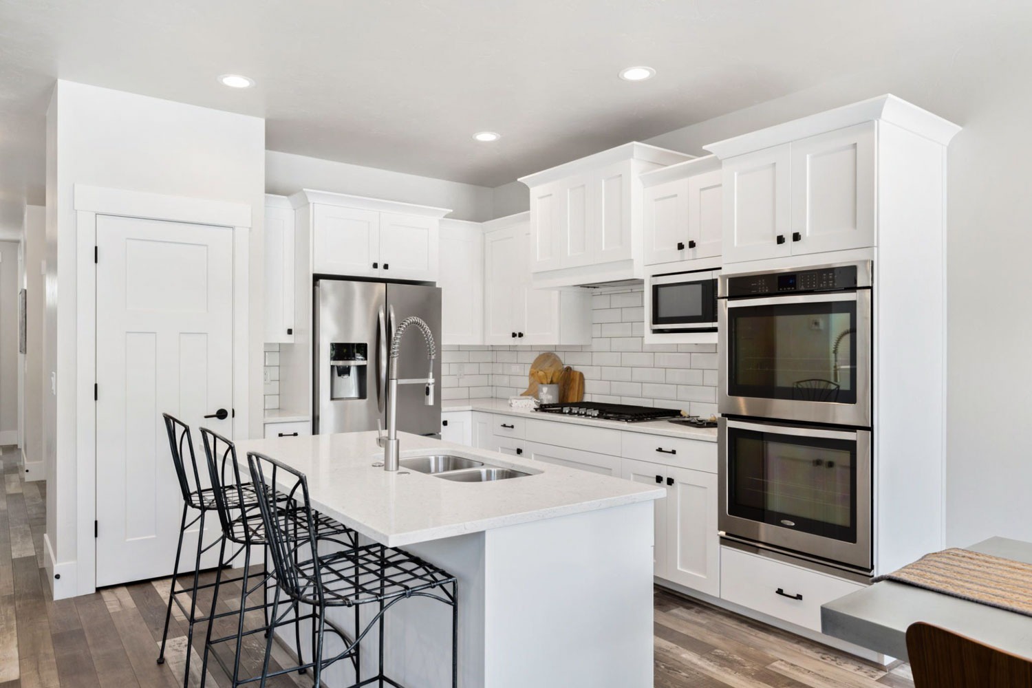 White oak kitchen cabinets